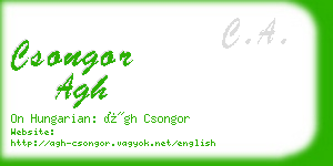 csongor agh business card